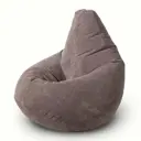 Мягкое кресло-мешок Mypuff bm_506 XL Компакт, велюр 3D, какао