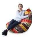 Мягкое кресло-мешок Mypuff bs_048 XXL Миди, хлопок, Африка