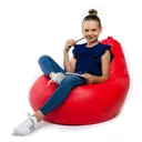 Мягкое кресло-мешок Mypuff bm_055 XL Компакт, экокожа, красный