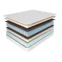 Матрас Corretto Roll Live Moment 120x195x18 см, независимый пружинный блок, полутораспальный