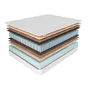 Матрас Corretto Roll Trendy Class 160x200x18 см, независимый пружинный блок, двуспальный, кокосовый