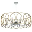 Люстра потолочная LIGHTSTAR 713083 Regolo 8 ламп 16 м² цвет хром