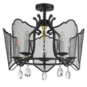 Люстра потолочная LIGHTSTAR 744057 Castello 5 ламп 10 м² цвет золото