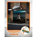 Защитный экран Borntoprint Маяк 60x55x0.4 см закаленное стекло цвет прозрачный