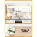 Защитный экран Borntoprint Дзен 60x90x0.4 см закаленное стекло цвет прозрачный