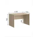 Стол многофункциональный Мебельная фабрика 1+1 115x75x65 см ЛДСП цвет дуб сонома