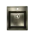 Мойка под столешницу Axellux АХ30 46.30x50.10x19.50 см гранит цвет черный