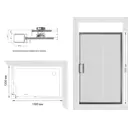 Душевой уголок Creto 129-DEO-130-120-200-CLN-6WHT прямоугольник 130x120см белый профиль эффект стекла прозрачный