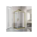 Душевой уголок Creto 129-DEO-140-100-200-CLN-6BR прямоугольник 140x100см бронза профиль эффект стекла прозрачный