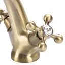 Двухвентильный смеситель Ekko E019-4, цвет бронза