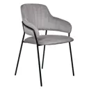 Стул Bradex home Palermo 56x81.5x57.5 см сталь цвет темно-серый