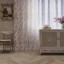 Тюль на ленте Аурелия 300x260 см цветы цвет бежевый