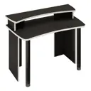 Компьютерный стол Мэрдэс СКЛ-Софт120+НКИЛ120 ЧБЕ 120x95x75 см ЛДСП цвет черный,белый жемчуг