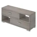 Стеллаж Мэрдэс СБ-40/2 Н 120x52x36 см нагрузка до 40 кг ЛДСП цвет серый дуб