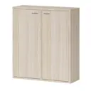 Стеллаж Мэрдэс СУ(ш2в1)+2ФГ К карамель 96x109x34 см нагрузка до 40 кг ЛДСП цвет бежево-белый