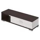 Стеллаж Мэрдэс СБ-40/1 ВК 120x29x36 см нагрузка до 40 кг ЛДСП цвет венге,бежево-белый