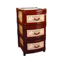 Комод Альтернатива 39x98x48 см 3 ящика пластик цвет бежевый 52416