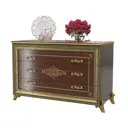 Комод Мэримебель 3 ящика 123x53x80 см ЛДСП цвет коричневый