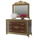 Комод Мэримебель 3 ящика 123x53x179 см ЛДСП цвет коричневый