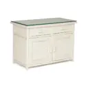Комод Tetchair 3 ящика 129х47х97 см натуральный ротанг цвет белый
