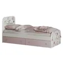 Кровать с ящиками Бтс Малибу 189.20x90x84 см ЛДСП цвет белый