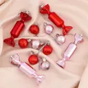 Набор елочных игрушек Конфетный бум Зимнее волшебство 4962790 18 см х 12 см красный
