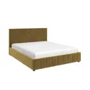 Кровать с подъемным механизмом Нельсон 155x104x216 см линия цвет горчичный