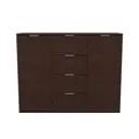 Комод Leset 120x95x39 см 6 ящиков ЛДСП цвет черный 7767-7746