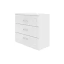 Комод ВКДП 89.8x82.3x46.2 см 3 ящика ЛДСП цвет белый Бискотти ПМ-333.04