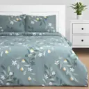 Комплект постельного белья Этель 9175959, евро, поплин, цвет зеленый