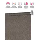 Рулонная штора Decofest Баунти 70x160 см цвет мокко