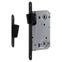 Защелка врезная сантехническая Нора-М 18518 13М-90 мм магнитная бесшумная, цвет черный