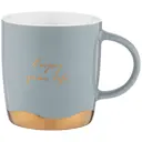Кружка 340 мл Lefard Break time фарфор цвет голубой/золотой