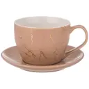 Чайная пара 400 мл Lefard Coffee Mania фарфор цвет персиковый