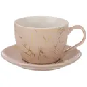 Чайная пара 400 мл Lefard Coffee Mania фарфор цвет бежевый/золотой