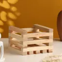Кашпо деревянное реечное 15x15x10.5 см натуральный
