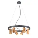 Светильник подвесной VELE LUCE VL5784P06 6 ламп 6 м² цвет черный