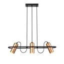 Светильник подвесной VELE LUCE VL5804P03 3 лампы 6 м² цвет черный