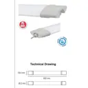 Светильник линейный светодиодный Horoz Electric HRZ00002277 NEHİR 652 мм 18 Вт холодный белый свет