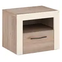 Тумба прикроватная Мэрдэс ТбКр НЛа 55x45x38 см 1 ящик ЛДСП цвет латте
