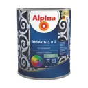 Грунт-эмаль Alpina 3 В 1 База 1 0.75л белый
