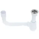 Сифон для мойки Aquant 1 1/2" с гибкой трубой 40x40/50 мм