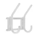 Вешалка Металлист 14x7x14.5 см 2 крючка цвет белый