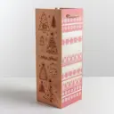 Коробка под бутылку «С Новым годом» 11x33x11 см