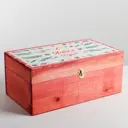 Ящик деревянный «Ёлочные ветви» 35x20x15 см