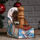 Коробка под специи деревянная "Символ года 2021. Парящая коровка" 18.5x12x20 см