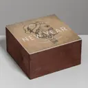 Ящик деревянный «Мужская» 20x20x10 см