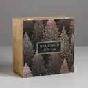 Ящик деревянный с магнитом «Чудесного Нового года» 20x20x10 см