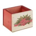 Ящик из массива сосны .12.5x10.5x9.5 см новогодний №10