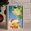 Ящик подарочный "Бычок и куранты" 20x14x8 см коробка с открывающейся крышкой печать